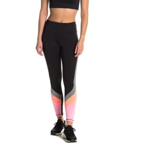 BEBE Sport Colorblock Leggings - Picture 1 of 9